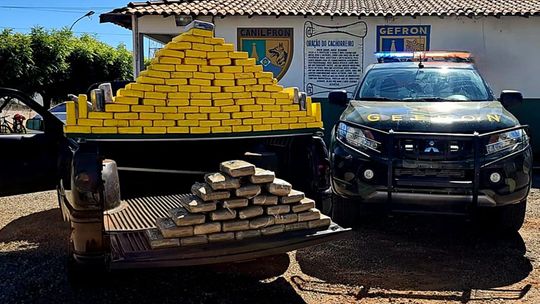 Gefron apreende 133 tabletes de entorpecentes em Cáceres; prejuízo ao crime é de R$ 2,8 milhões – Polícia